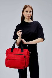 Zoozie Bags Bolsa Tote de Lona Roja